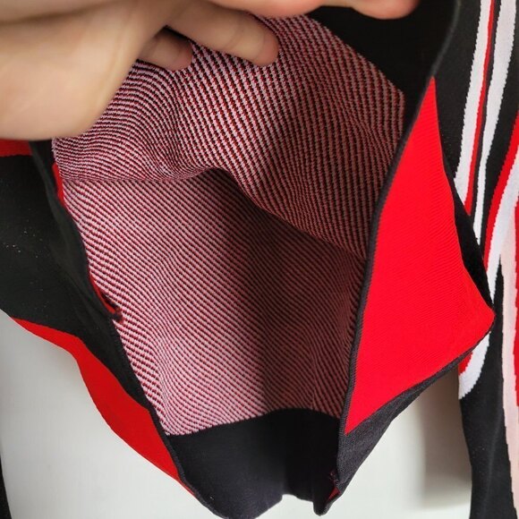 MSGM Color Blocked Horizontal Striped Knit Long Sleeve Crewneck Sweater Medium - Picture 9 of 17